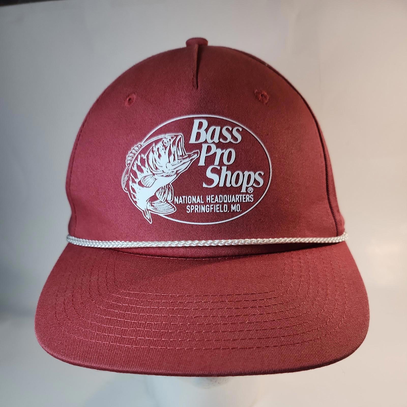 Bass Pro Shop Fishing Hat Spell Out Logo Rope Snapback Trucker Baseball Nautical